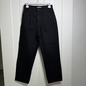 Carol Bassi Black High Rise Baggy Jeans Size 36 Streetwear 90s Workwear Cotton